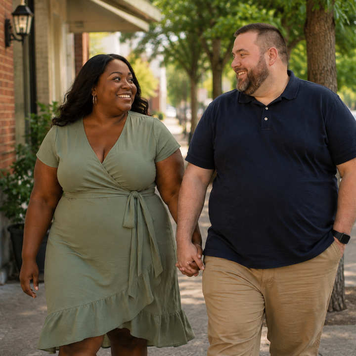bbw dating couple